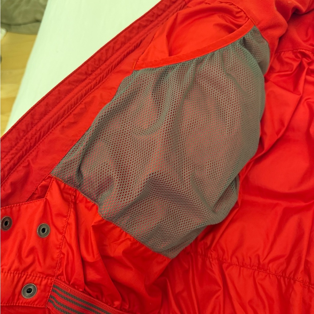 Marmot Red and Dark Gray Puffer Jacket - Picture 6 of 8